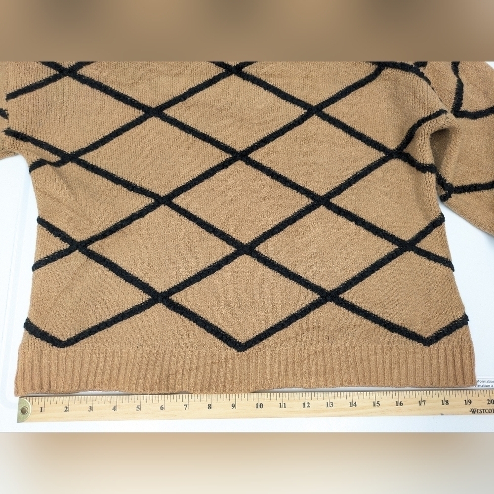 ICHI filia diamond sandy dunes women's sweater size S - Picture 10 of 10